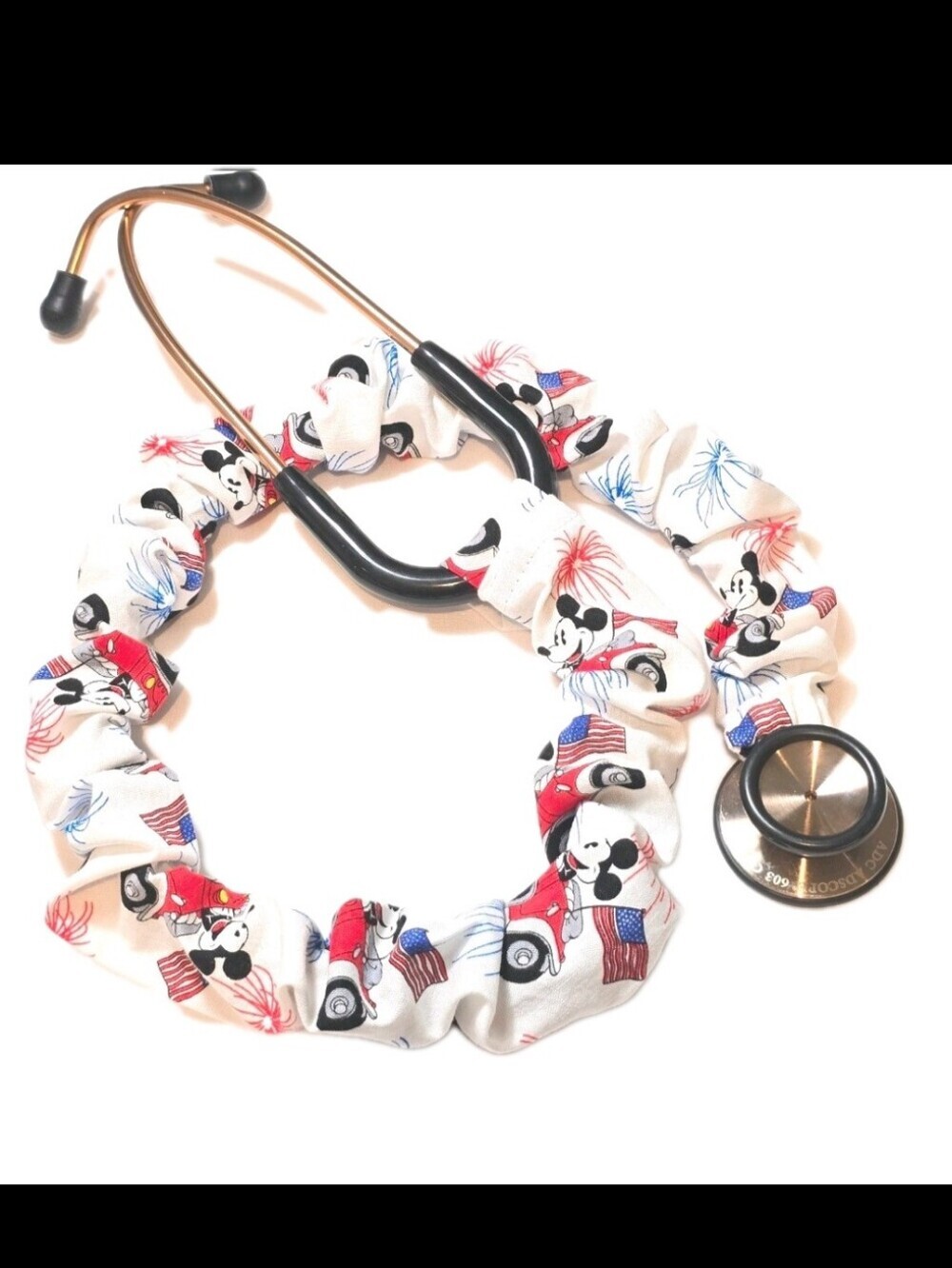 Colorful Disney Mickey Mouse Stethoscope Sleeve: Washable Colorful Cotton Cover - Picture 9 of 11